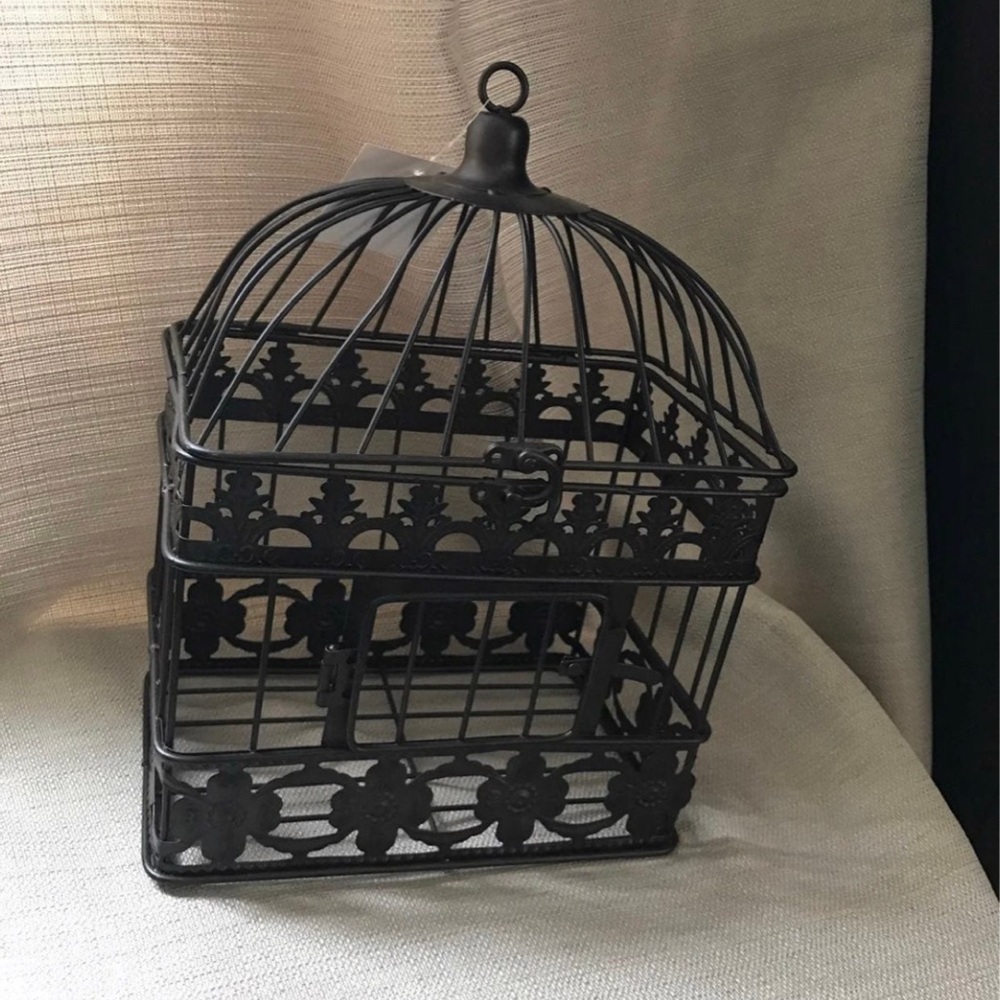 Birdcage metal decorative decor garden planter - Picture 4 of 5